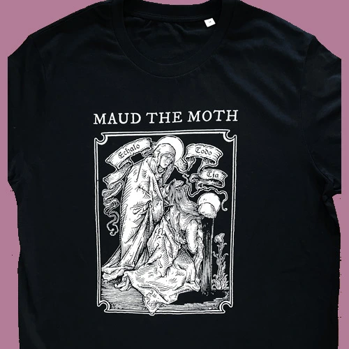 black t-shirt with off-white print